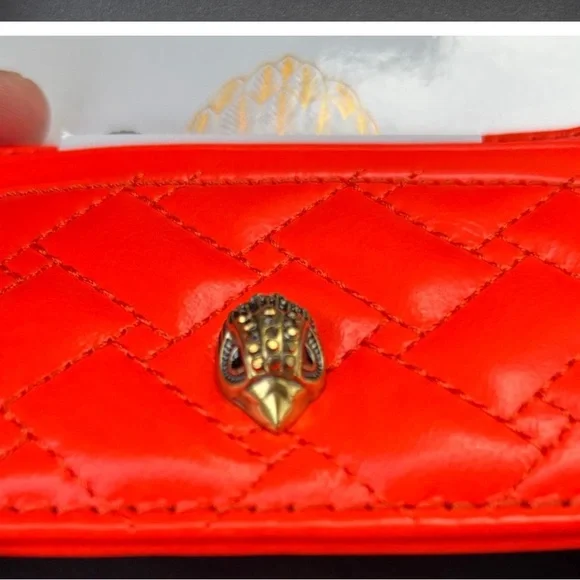 Kurt Geiger Leather Quilted Card Holder - Picture 3 of 4